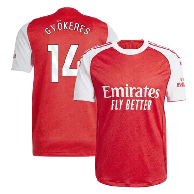 2025 Arsenal Home Jersey NO.8 NO.9 NO.10 NO.14 Outdoor 3d Printed Quick Drying Sports T-Shirt