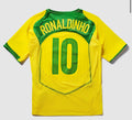 Ronaldinho  #10 T90 Brazil 2004 Retro New Arrival