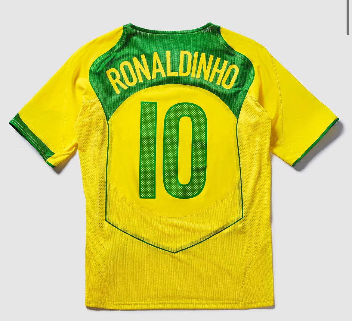 Ronaldinho  #10 T90 Brazil 2004 Retro New Arrival